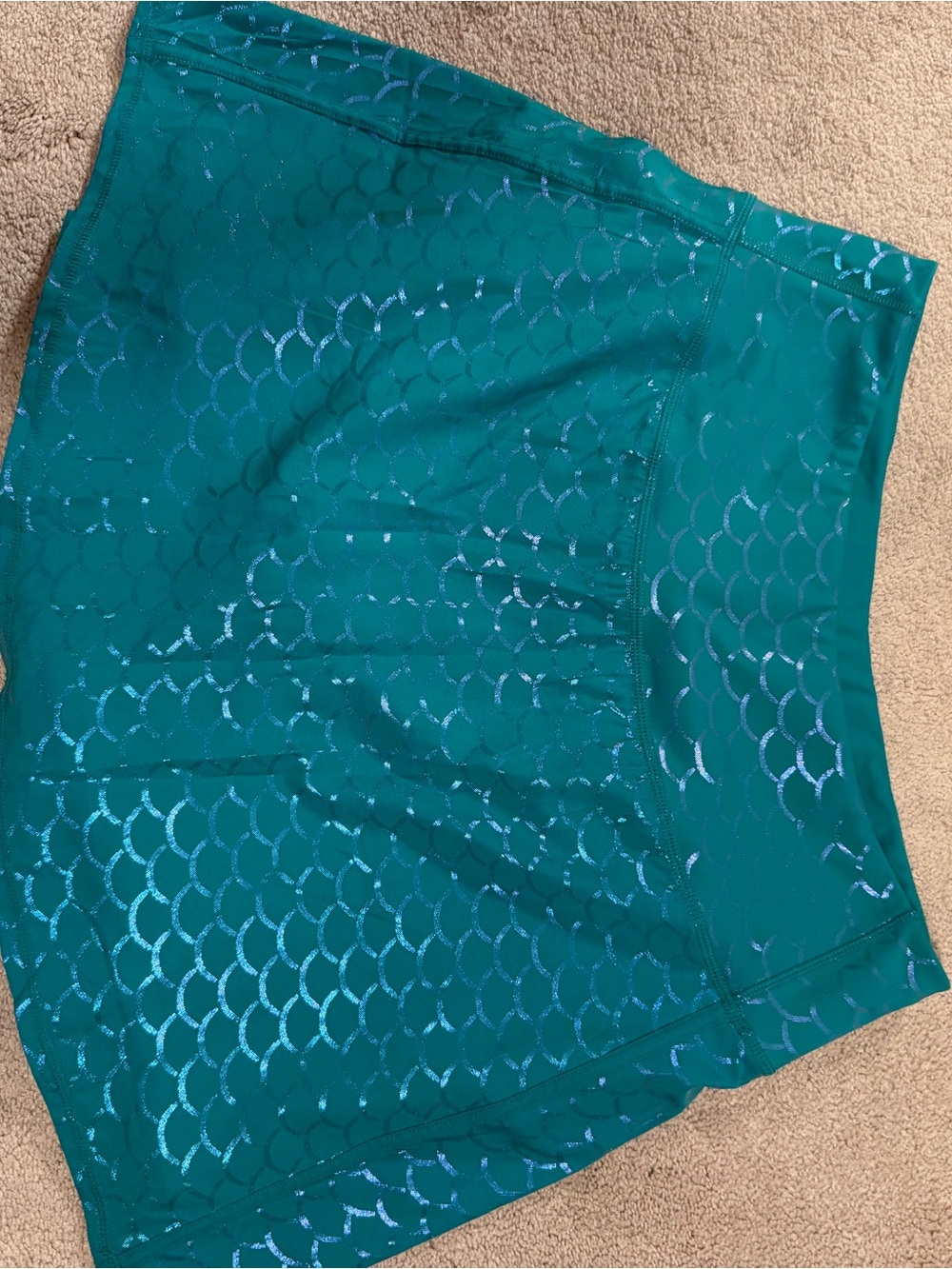 Crowned athletics mermaid teal skort-XL